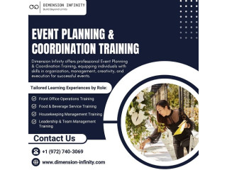 Event Planning & Coordination Training – Dimension Infinity