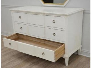 Nancy 3 Drawer Chest - Classic White Finish | Lillian Homes