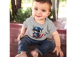 Funny Raccoon Baby Jersey T-Shirt