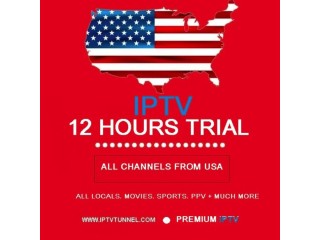 Experience the power of IPTV whit our 12 trial offer