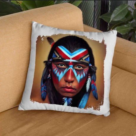 indian-chief-painted-square-pillow-cases-big-0