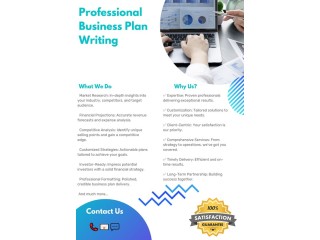 Expert Business Plan Writing Services | Propel Your Business to Success!