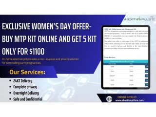 Exclusive Women’s Day Offer-Buy MTP KIT Online And Get 5 Kit Only For $1100