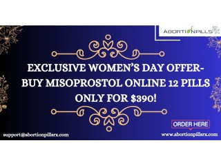 Exclusive Women’s Day Offer- Buy Misoprostol Online 12 Pills Only For $390
