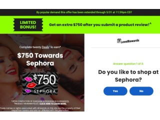 Get Your $750 Sephora Gift Card Now!