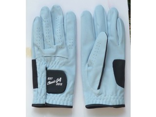 Classic Golf Synthetic Leather Blue Gloves for Men – Comfort and Performance