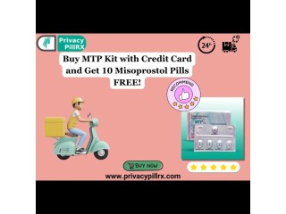 Buy MTP Kit with Credit Card and Get 10 Misoprostol Pills FREE!