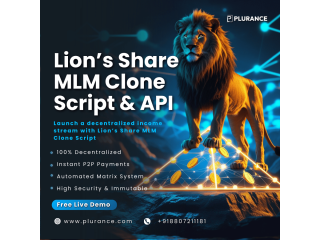 Rule the Crypto MLM Jungle Wth Plurance's Lion's Share Clone Script