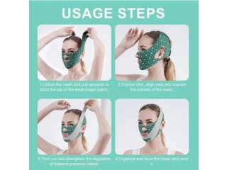 Upgraded Face Mask Sleeping Mask 1PC For Women, Suitable For Daily Wear Brown & Green BOMKADI