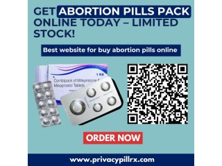 Get Abortion Pills Pack Online Today – Limited Stock!