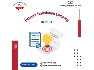 Reliable Patents Translation Company in India