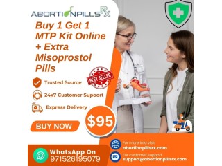 Buy 1 Get 1  MTP Kit Online + Extra Misoprostol Pills at $95