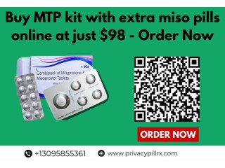 Buy MTP kit with extra miso pills online at just $98 - Order Now