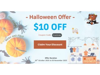 Halloween Special! Get $10 Off Your First Laundry Gopher Service