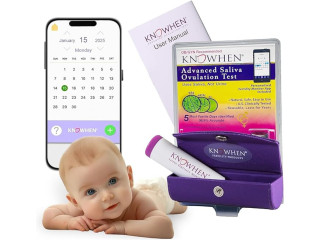 KNOWHEN® Saliva Ovulation Test Kit | Natural, Reusable & Accurate Fertility Tracker