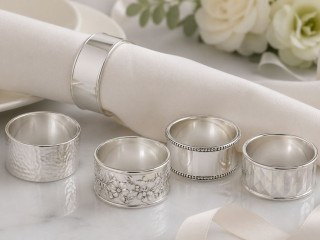 Handcrafted Silver Napkin Rings | Premium Dining Decoration Products