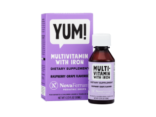 NovaFerrum YUM - Multivitamin with Iron for Infants, Toddlers & Kids (2 & 4 FL OZ) Ages 4 & Under
