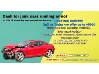 Cash For Junk Cars No Title Ok: Need fast cash$$$ Call us Today we offer up to $5000