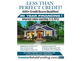 600+ CREDIT – 30 YEAR RENTAL PROPERTY FINANCING – Up To $5,000,000.00!
