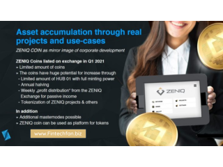 ZENIQ - The Cryptocoin with a real foundation