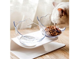 Non Slip Cat Bowls with Raised Stand