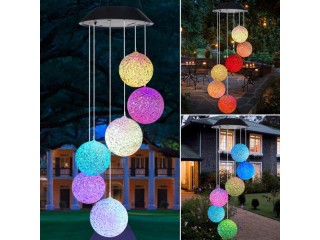 Solar Powered LED Wind Chimes !