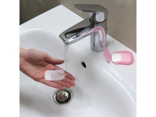 Portable Hand-Washing Soap Paper (5 Packs/100 Sheets)