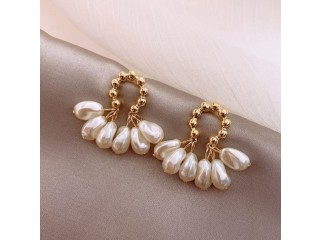 Vintage Pearl Decorated Earrings