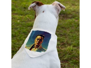 Soviet Poster Print Pet Bandana Collar